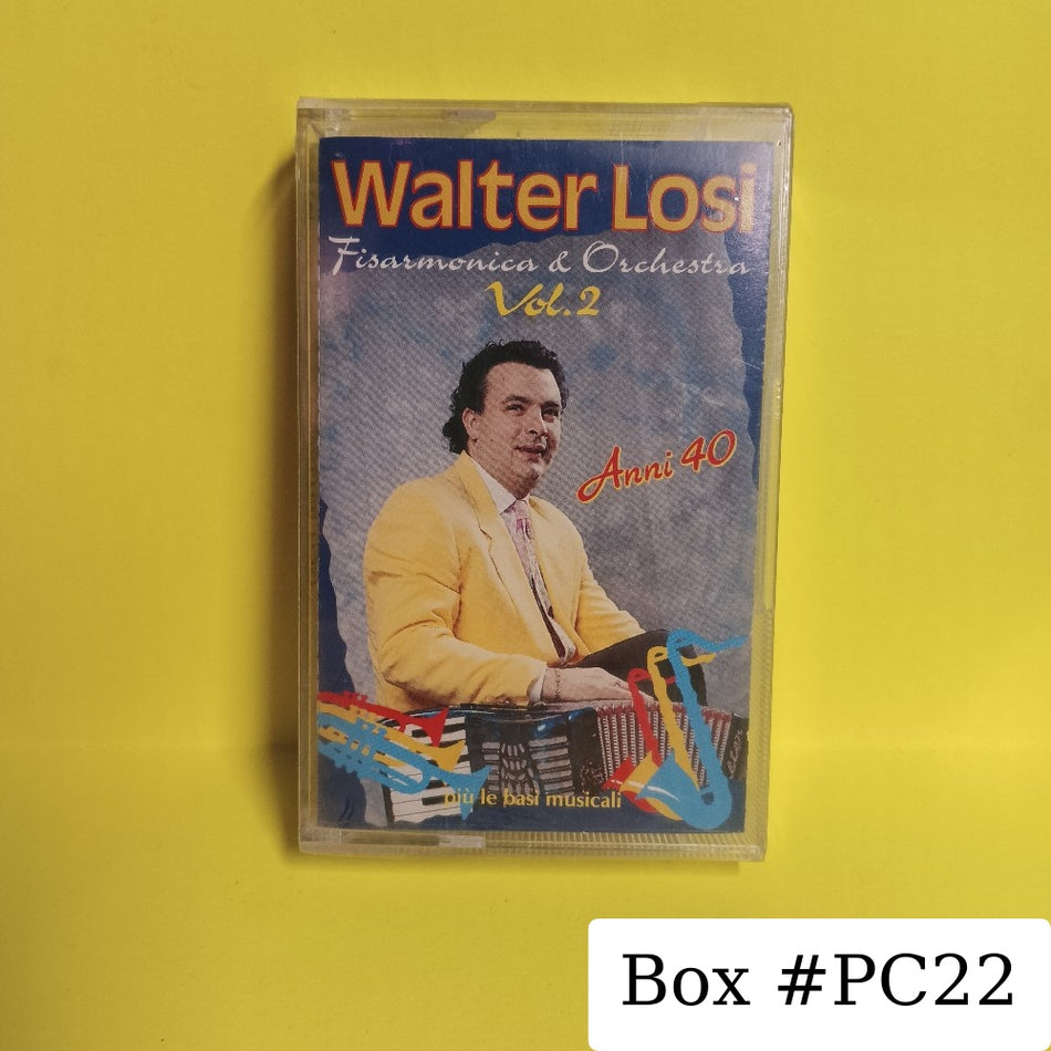 Walter Losi - Fisarmonica & Orchestra Vol. 2 Anni 40 ITALY - MC 0163 - New - Sealed - Cassettes