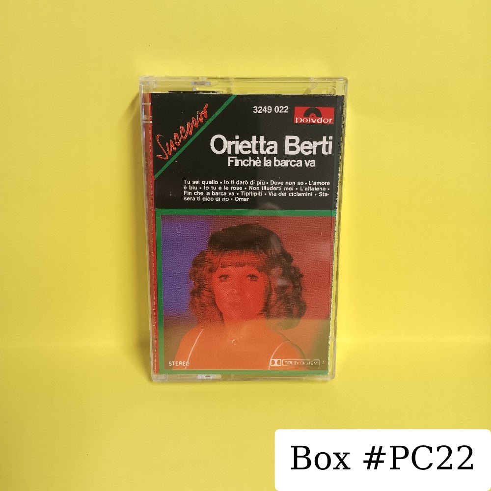 Orietta Berti - Finche La Barca Va ITALY - 3249 022 - Used - EX - Cassettes