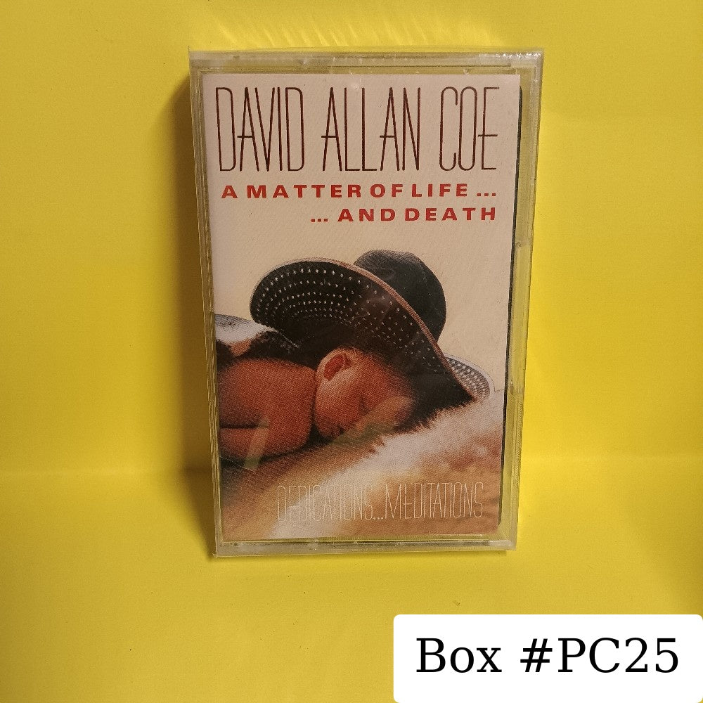 David Allan Coe - A Matter Of Life And Death - 1987 - 450479 4 - New - Sealed - Cassettes