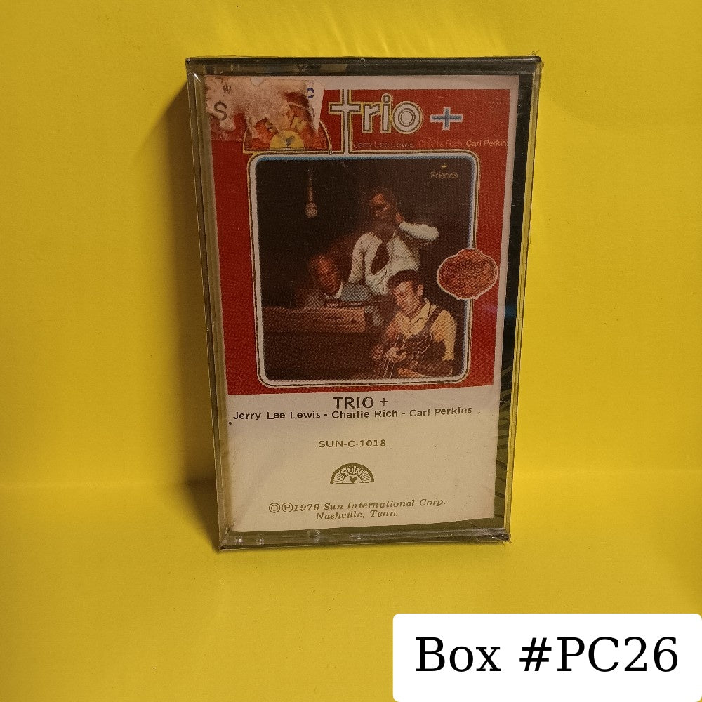 Jerry Lee Lewis Charlie Rich Carl Perkins - Trio + - 1980 - SUN-C-1018 - New - Sealed - Cassettes