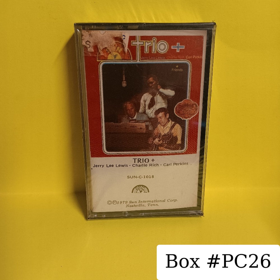 Jerry Lee Lewis Charlie Rich Carl Perkins - Trio + - 1980 - SUN-C-1018 - New - Sealed - Cassettes