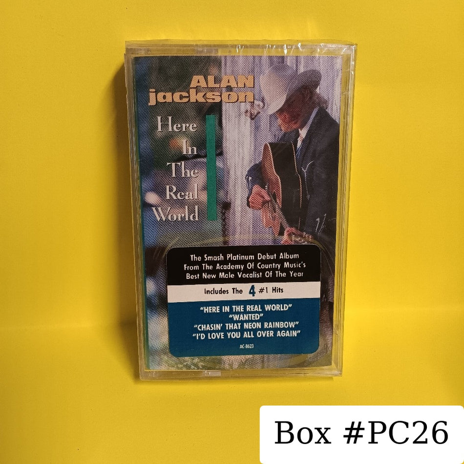 Alan Jackson - Here In The Real World - 1989 - AC-8623 - New - Sealed - Cassettes