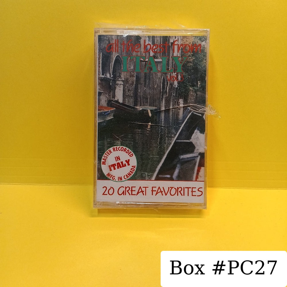 Various - All The Best From Italy Vol. 3 - CLUC-092 - New - Sealed - Cassettes