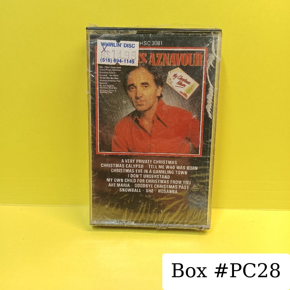 Charles Aznavour - My Christmas Album UK - HSC 3081 - New - Sealed - Cassettes