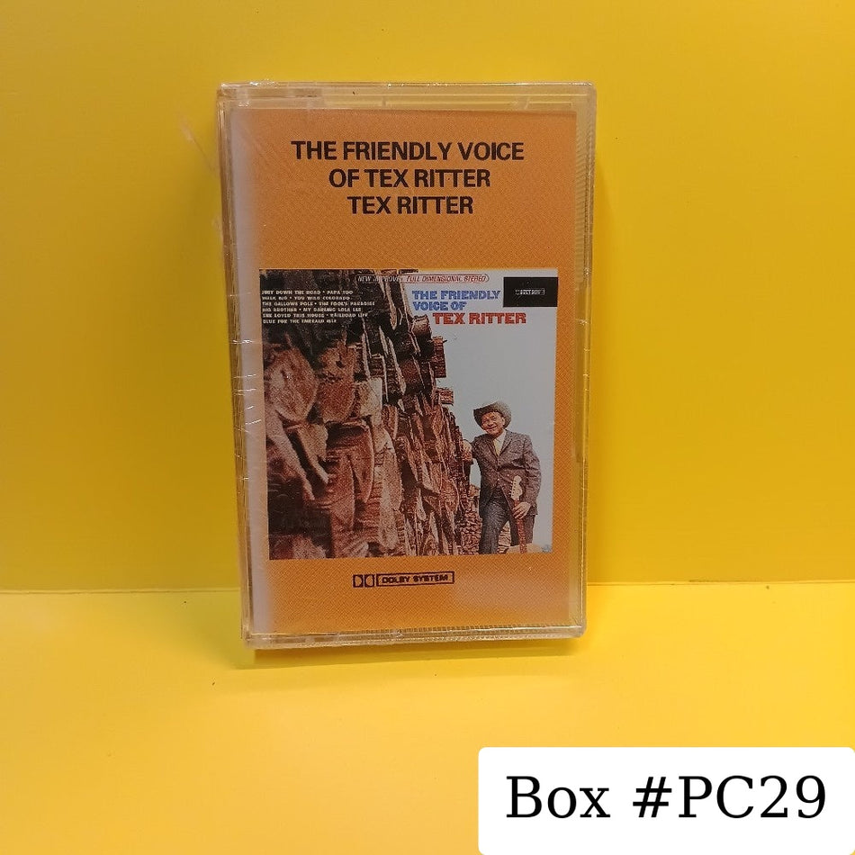 Tex Ritter - The Friendly Voice Of Tex Ritter UK - 1965 - HATC 3114 - New - Sealed - Cassettes