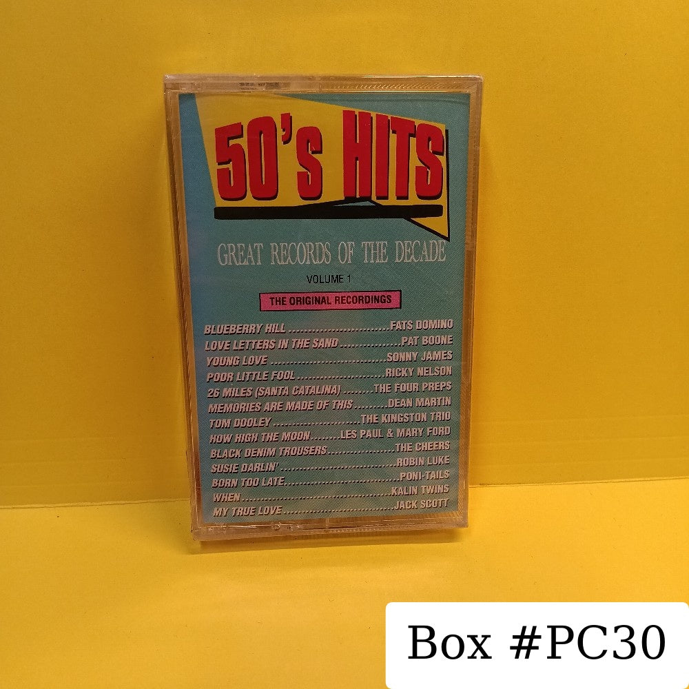 Various - 50's Hits (Great Records Of The Decade) Volume 1 - 1990 - D4-77354 - New - Sealed - Cassettes