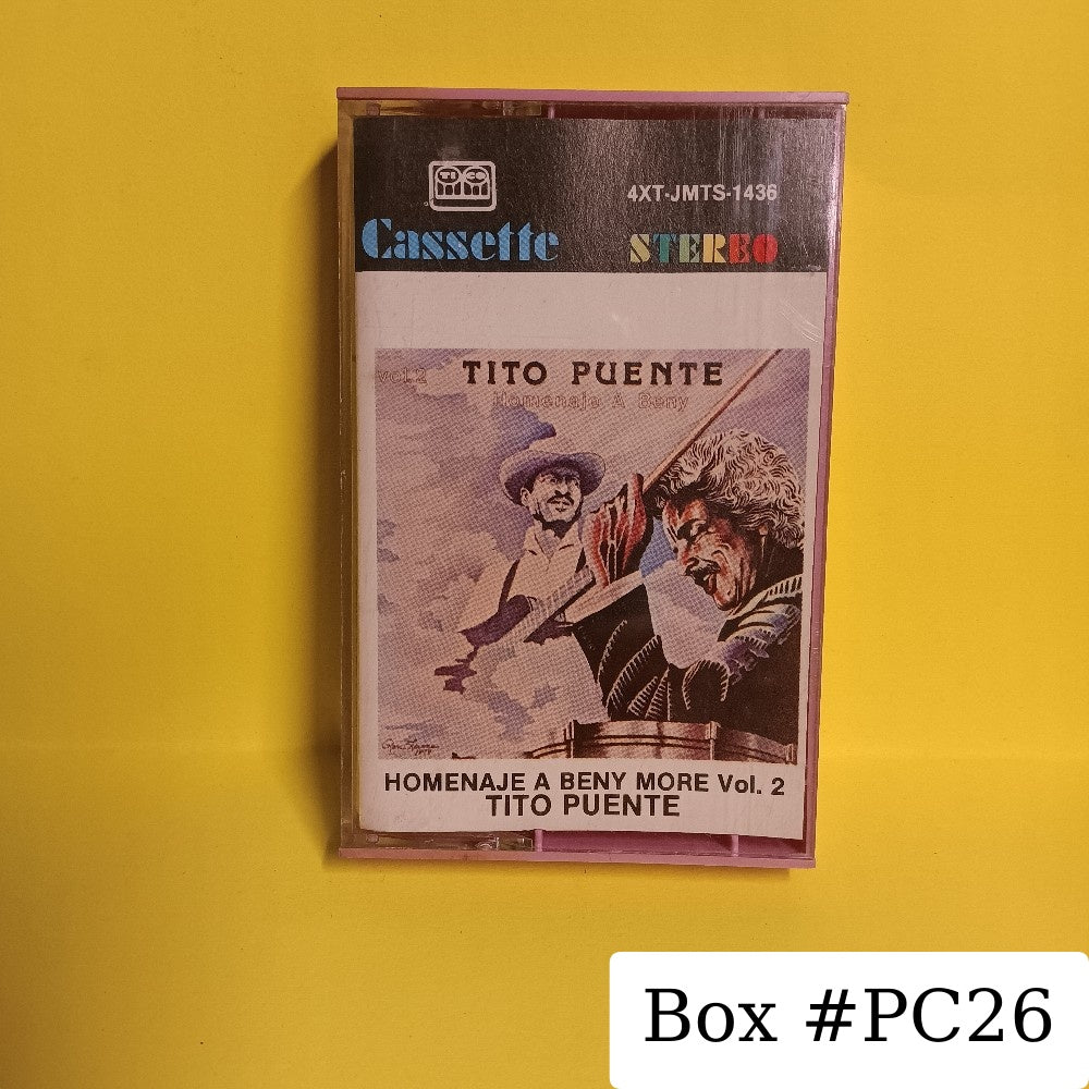 Tito Puente - Homenaje A Beny More Vol. 2 - 1979 - 4XT-JMTS-1436 - Used - EX - Cassettes