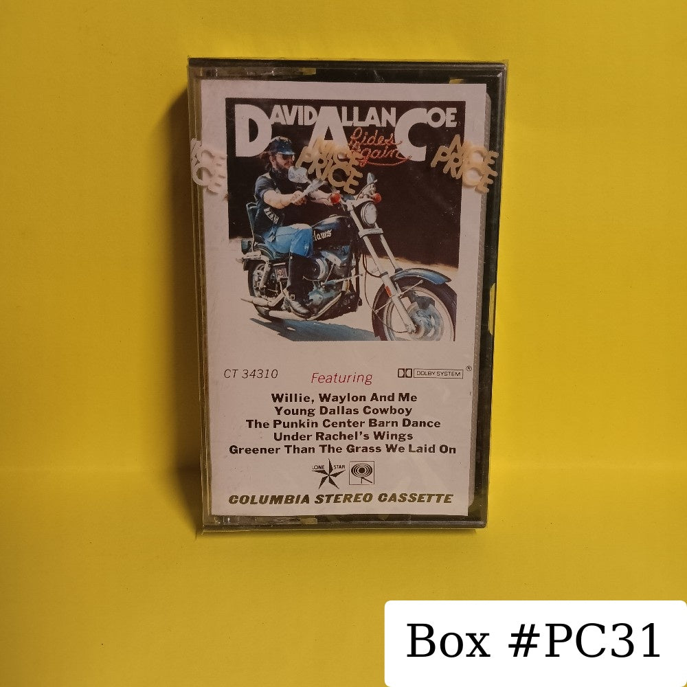 David Allan Coe - David Allan Coe Rides Again - 1977 - CT 34310 - New - Sealed - Cassettes