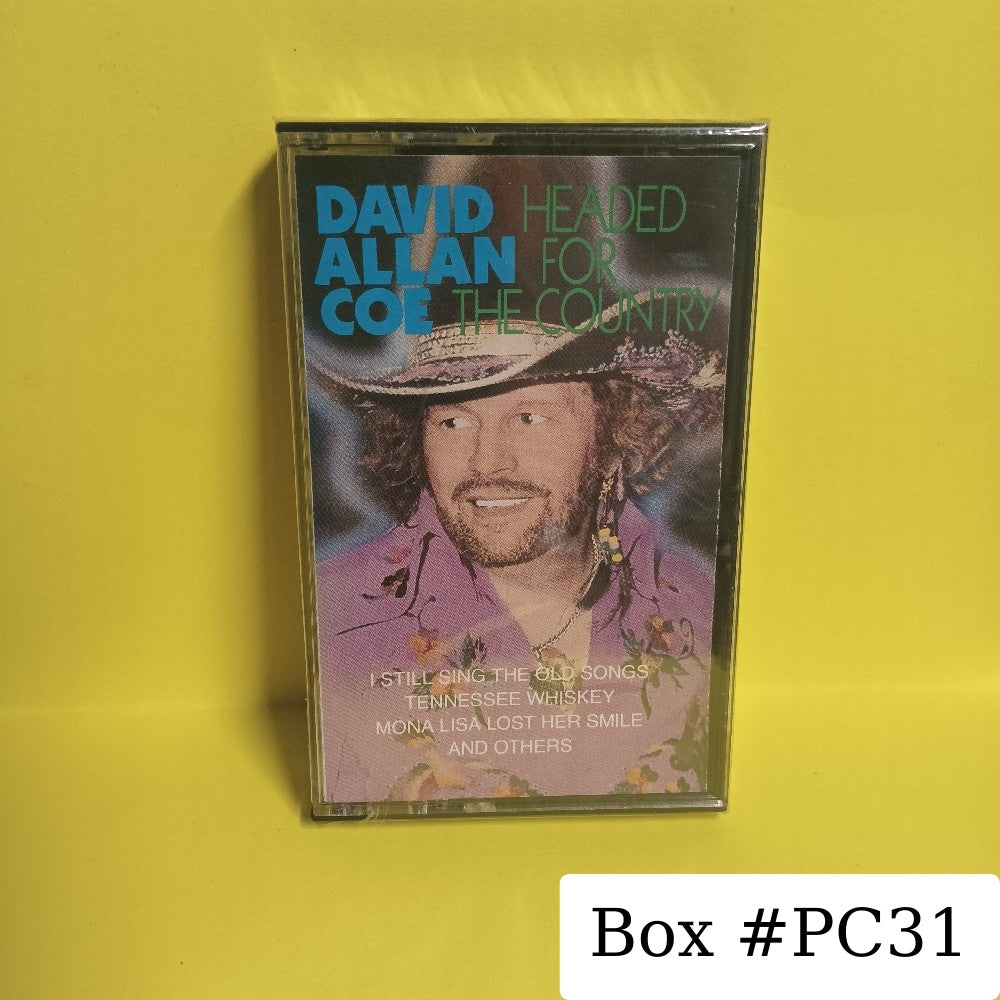 David Allan Coe - Headed For The Country - 1990 - BT 21564 - New - Sealed - Cassettes