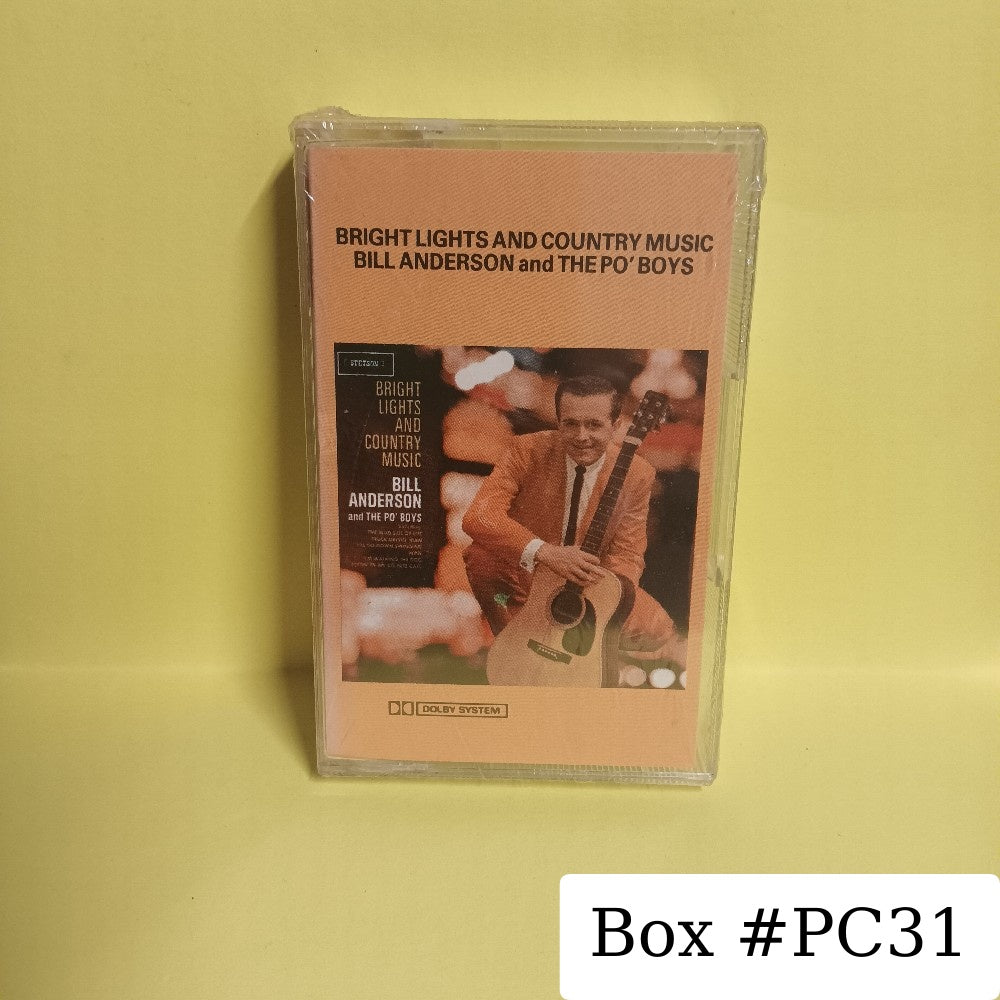 Bill Anderson & The Po Boys - Bright Lights And Country Music UK - HATC 3005 - New - Sealed - Cassettes