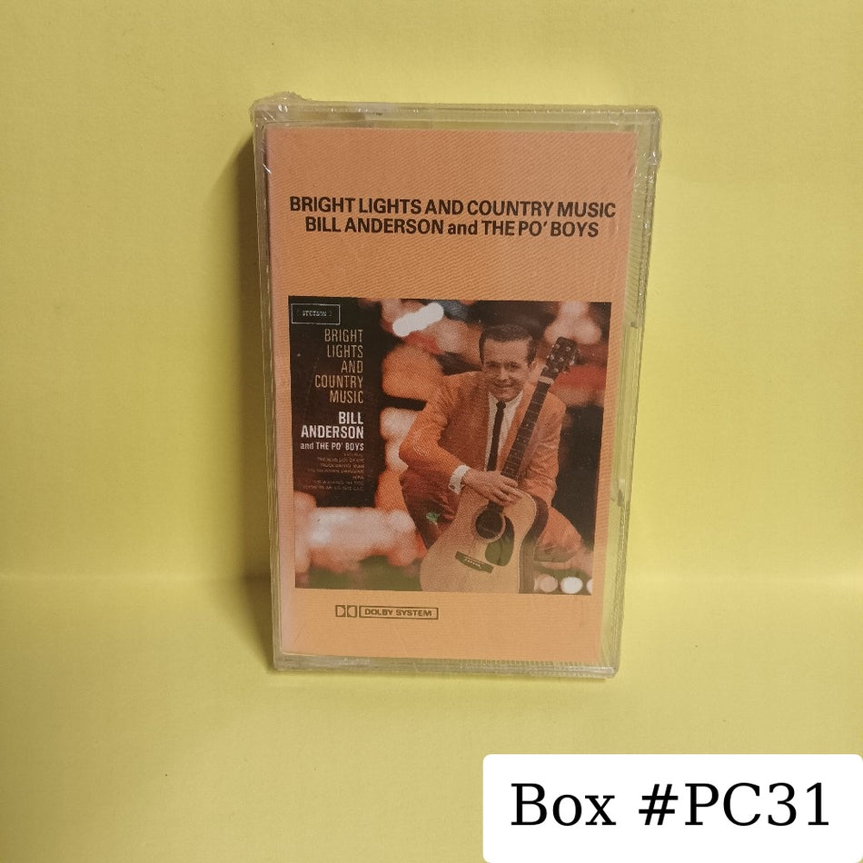 Bill Anderson & The Po Boys - Bright Lights And Country Music UK - HATC 3005 - New - Sealed - Cassettes
