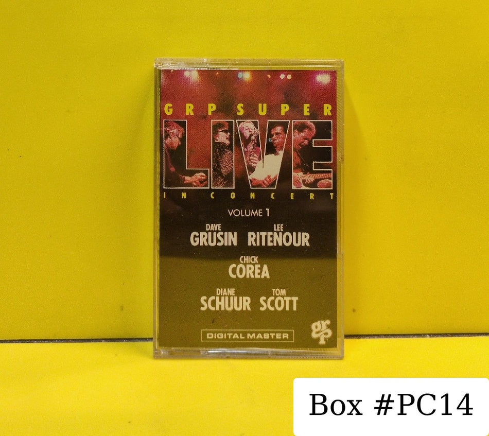 Dave Grusin / Lee Ritenour / Chick Corea / Diane Schuur / Tom Scott - GRP Super Live (Volume 1) - 1988 - GRC-2-1650 - Used - EX - Cassettes - Promo - Tape 1 Of 2 Tape Set