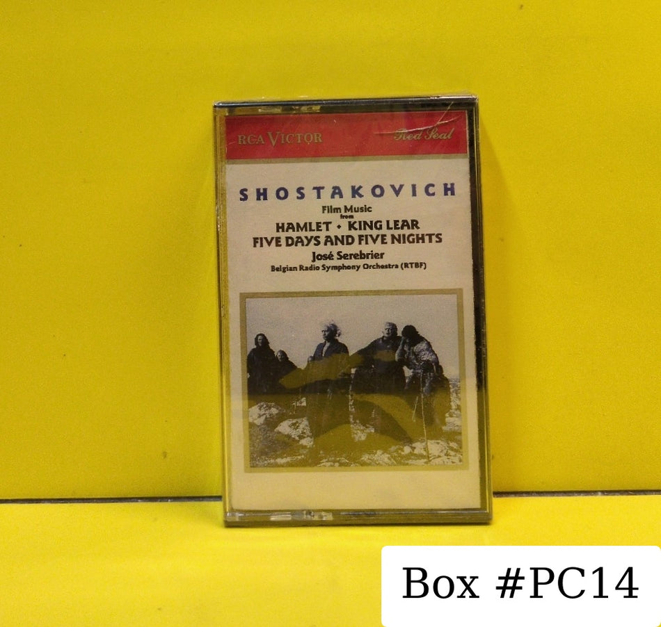 Shostakovich, Jose Serebrier, Belgian Radio Symphony Orchestra - Film Music From Hamlet • King Lear • Five Days And Five Nights - 1988 - 7763-4-RC - New - Sealed - Cassettes