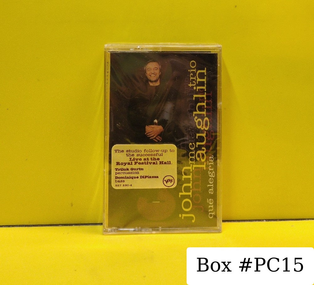 John McLaughlin Trio - Qué Alegría - 1992 - 837 280-4 - New - Sealed - Cassettes
