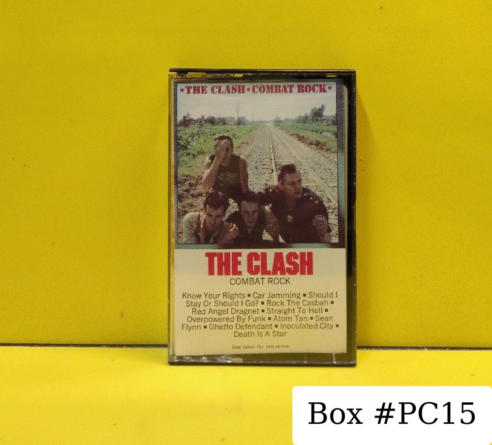 The Clash - Combat Rock - 1982 - PET 37689 - Used - EX - Cassettes - Black Case - Grey Tape Shell