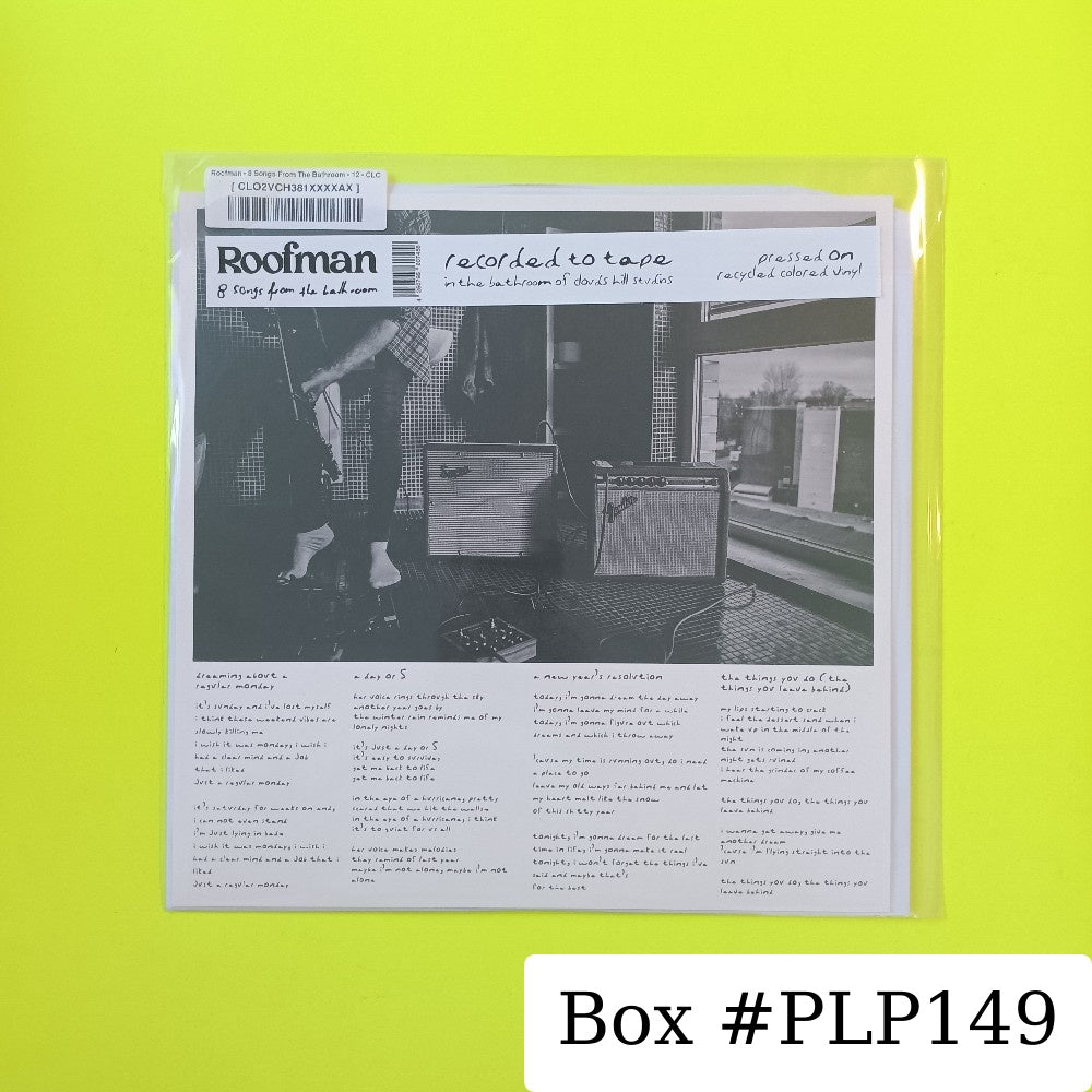 Roofman - 8 Songs From the Bathroom ORANGE #ED /200 - 2024 - CH381 - New - Sealed - Vinyl