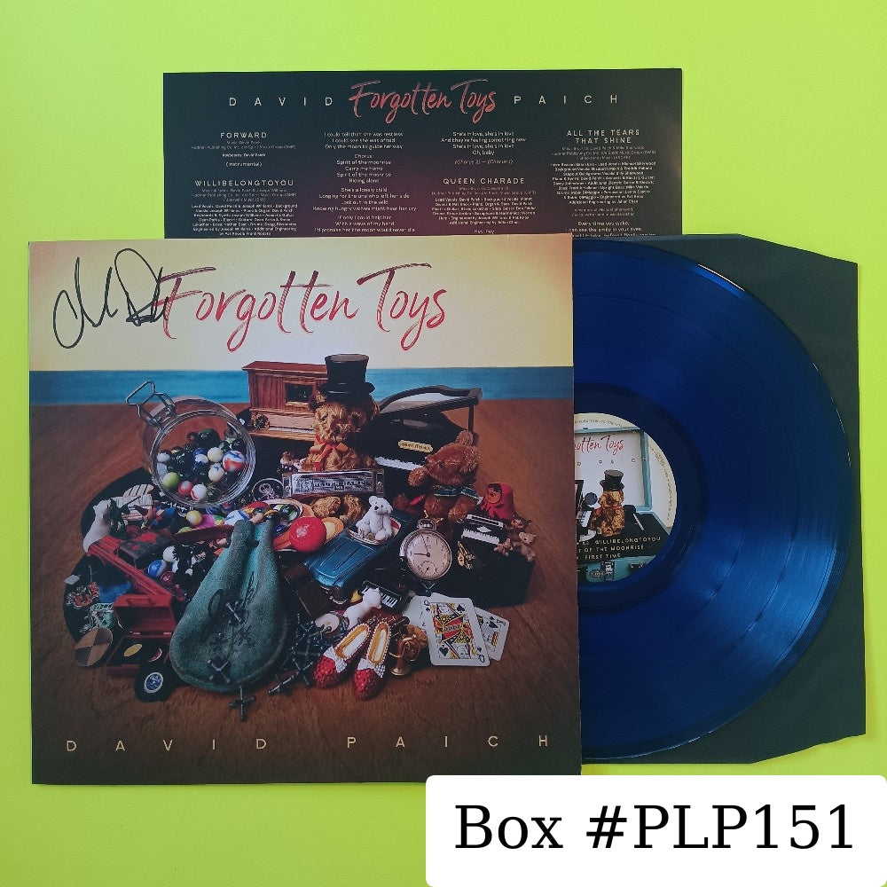 David Paich - Forgotten Toys SIGNED BLUE VINYL - 2022 - TPC76791 - New - NM - Vinyl