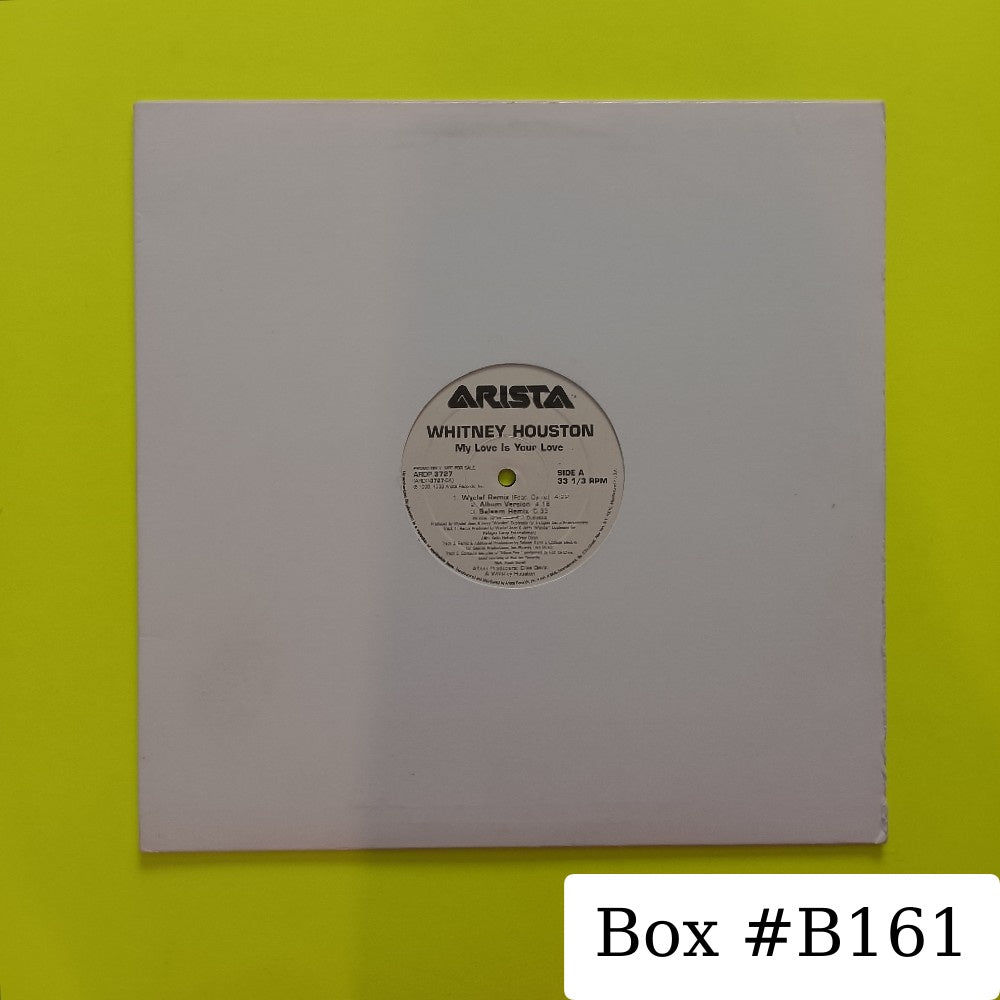 Whitney Houston - My Love Is Your Love 12" PROMO - 1999 - ARDP-3727 - Used - VG++ - Vinyl