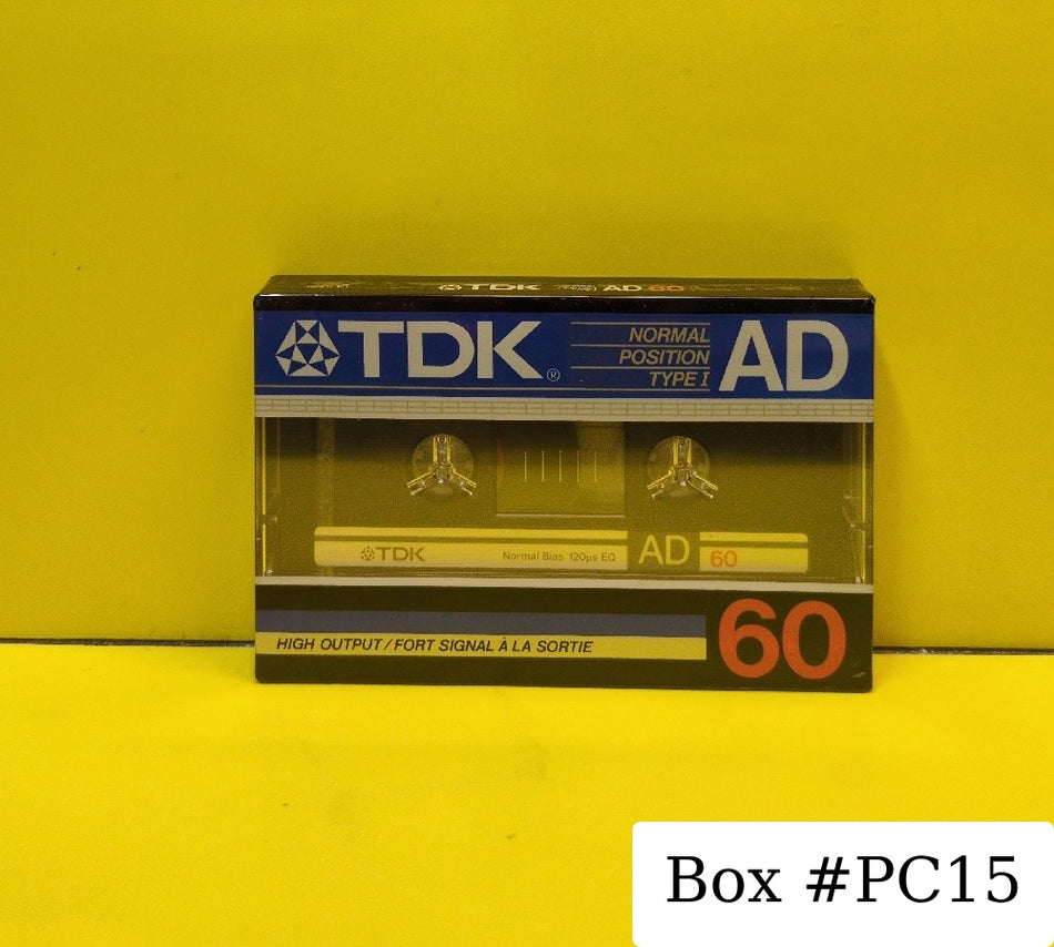 TDK AD 60 Type I - 1985 - New - Blank Media - Blank Cassette
