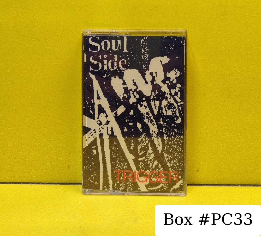 SoulSide - Trigger - 1988 - 29C - Used - EX - Cassettes - Black Tape Shell With White Paper Labels