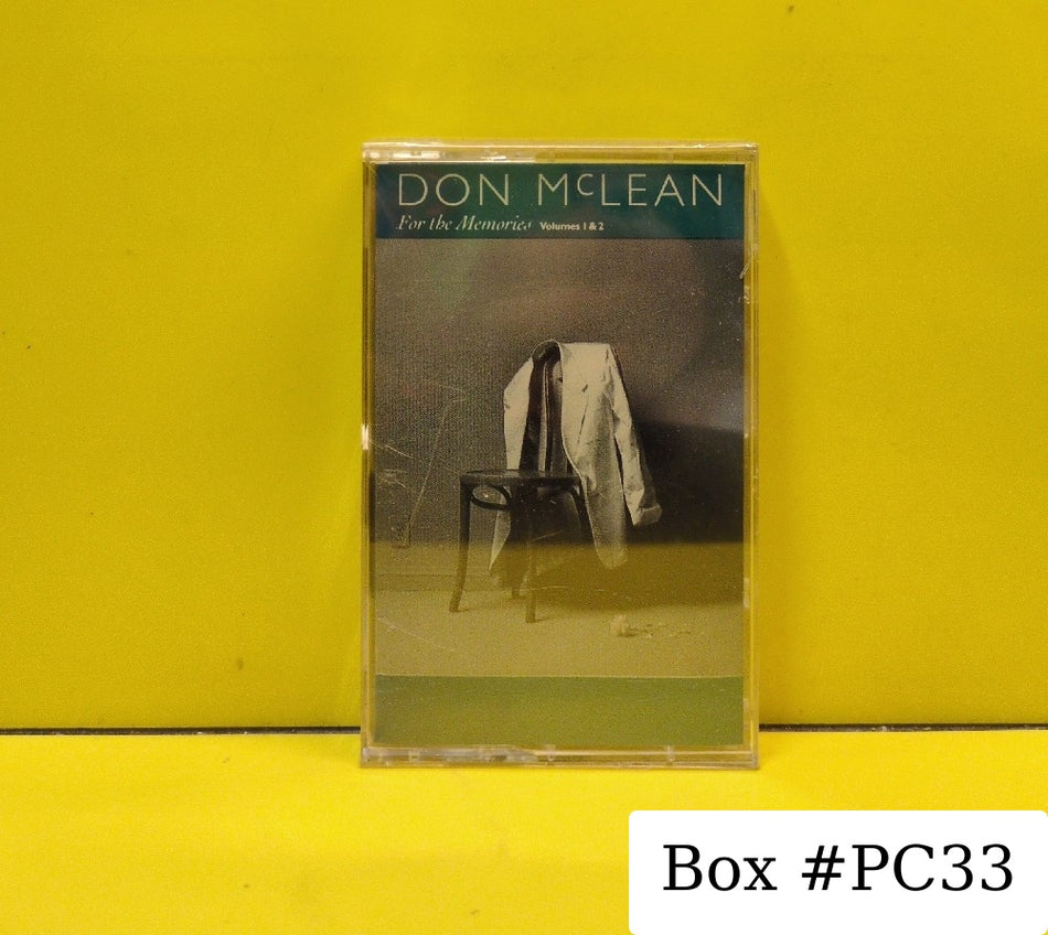 Don McLean - For The Memories (Volumes 1 & 2) - 1989 - D4-71330 - New - Sealed - Cassettes