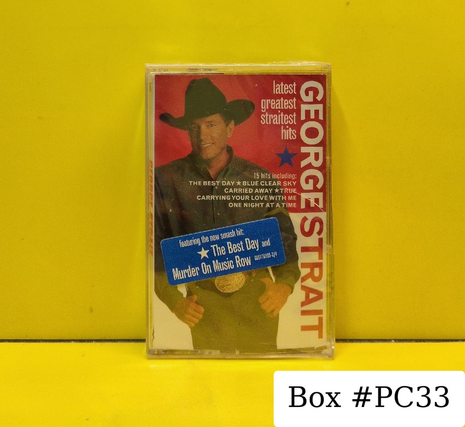 George Strait - Latest Greatest Straitest Hits - 2000 - 088 170 100-4 - New - Sealed - Cassettes