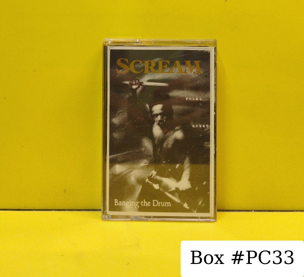 Scream - Banging The Drum - 1987 - Dischord 25-C - Used - EX - Cassettes - Black Tape Shell