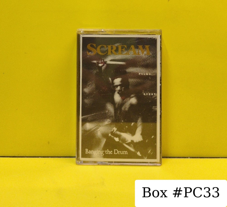 Scream - Banging The Drum - 1987 - Dischord 25-C - Used - EX - Cassettes - Black Tape Shell
