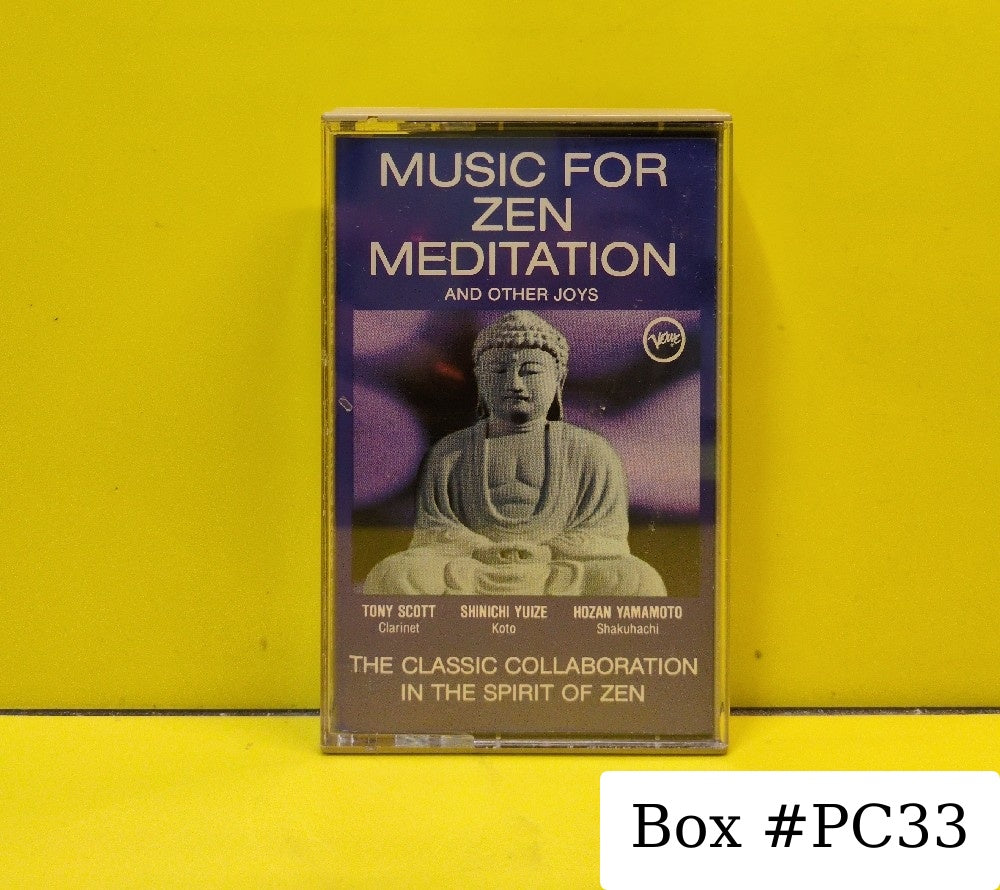 Tony Scott, Shinichi Yuize, Hozan Yamamoto - Music For Zen Meditation And Other Joys - 1983 - V5G-8634 - Used - EX - Cassettes - Reissue - Verve Logo On Tape Shell
