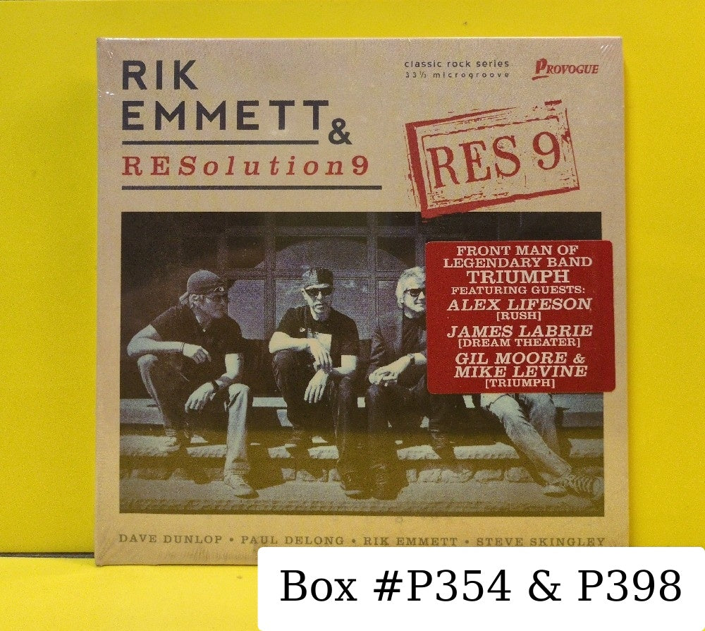Rik Emmett & RESolution9 - RES 9 - 2016 - PRD 7511 2 - New - Sealed - CDs