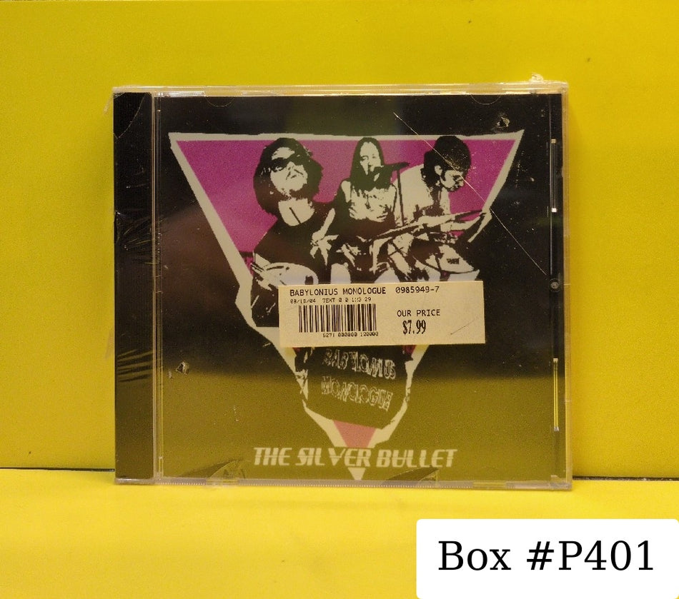 Babylonius Monologue - The Silver Bullet - New - Sealed - CDs