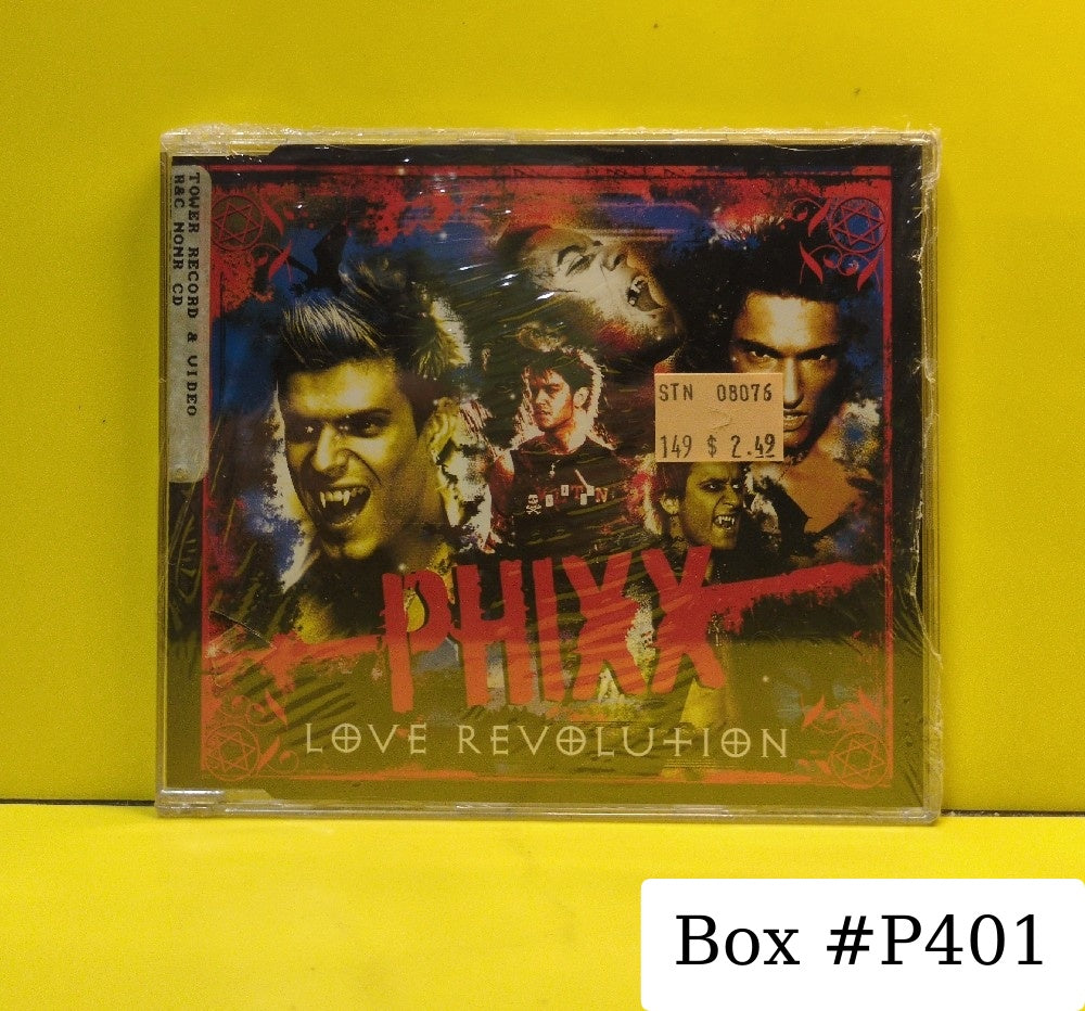 Phixx - Love Revolution - 2004 - CDCON55 - New - Sealed - CDs - CD Single - UK Import