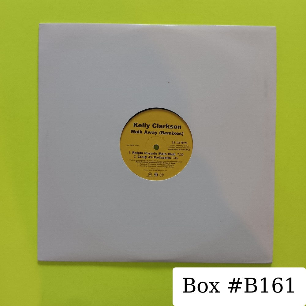 Kelly Clarkson - Walk Away (REMIXES) 2X 12" PROMO - 2006 - 8287682501 1 - Used - VG++ - Vinyl
