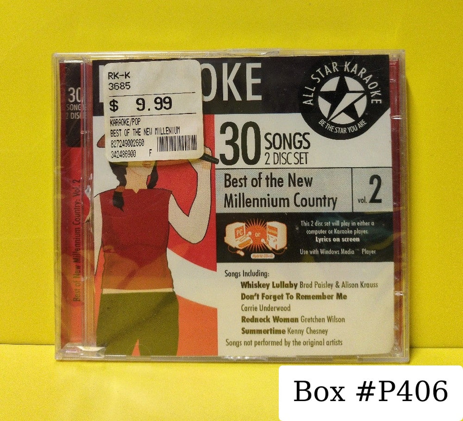 Various - All Star Karaoke: Best Of New Millennium Country, Vol. 2 - 2006 - ASK-66 - New - Sealed - CDs