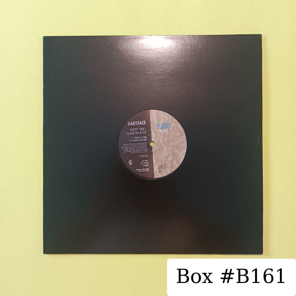 Babyface - Every Time I Close My Eyes 12" PROMO - 1996 - EAS 8894 - Used - EX - Vinyl