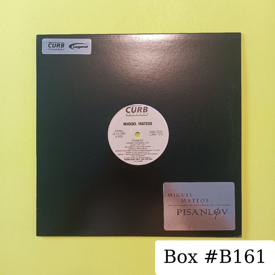 Miguel Mateos - Pisanlov 12" PROMO - 1996 - DMD 2333 - Used - EX - Vinyl