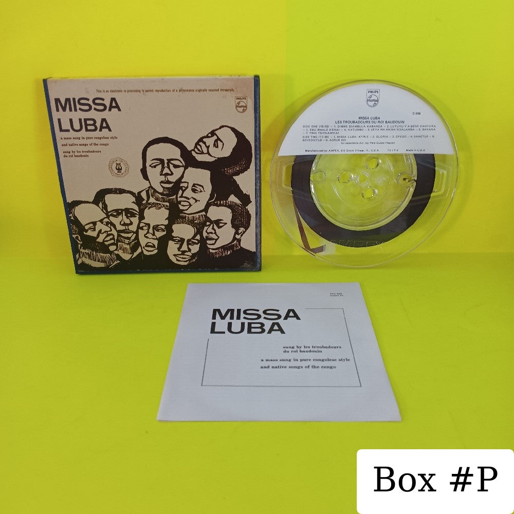 Les Troubadours Du Roi Baudouin - Missa Luba 7 1/2 IPS - 1963 - PTC 606 - Used - Reel to Reel