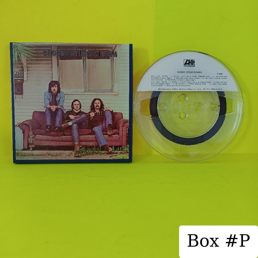 Crosby Stills & Nash - Self Titled 3 3/4 IPS - 1969 - X 8229 - Used - Reel to Reel