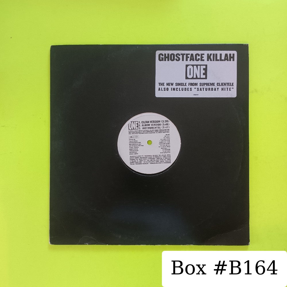 Ghostface Killah - One / Saturday Night 12" Promo - 2000 - EAS 12563 - Used - VG++ - Vinyl