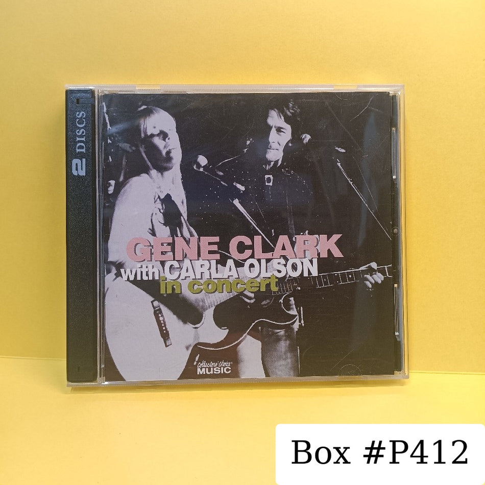 Gene Clark With Carla Olson - In Concert 2CD - 2007 - CCM-839 - Used - VG++ - CDs