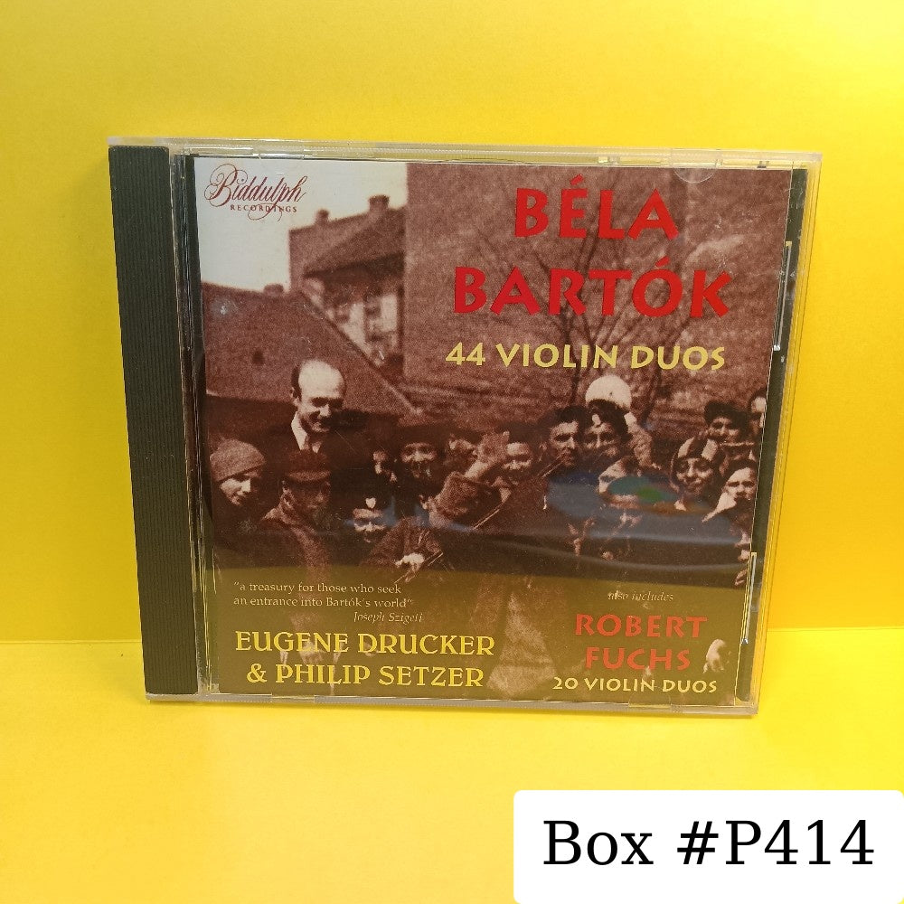 Béla Bartók / Robert Fuchs - Eugene Drucker, Philip Setzer 44 Violin Duos - 1994 - LAW 007 - Used - EX - CDs