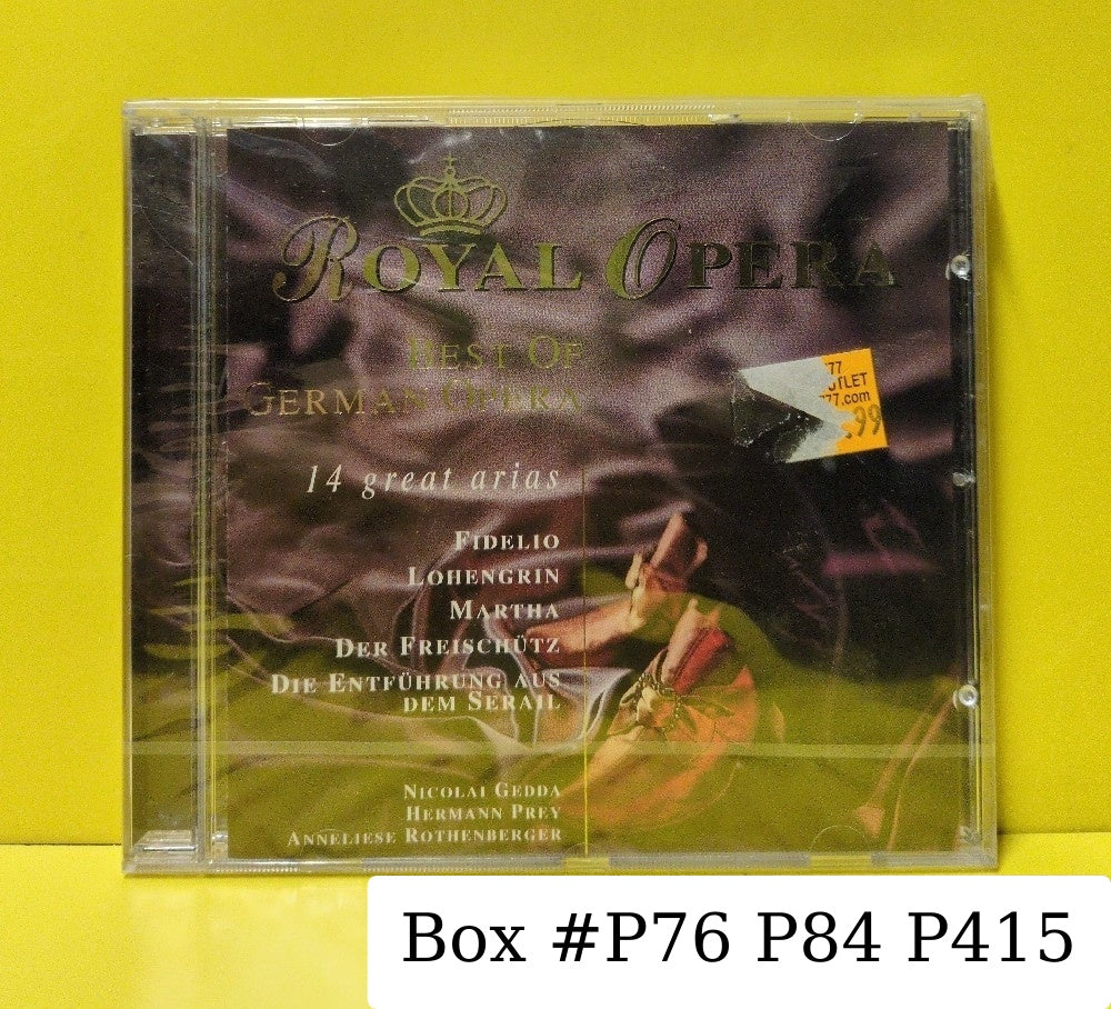 Nicolai Gedda, Hermann Prey, Anneliese Rothenberger - Best Of German Opera 14 Great Arias - 1995 - RO 862212 - New - Sealed - CDs - European Import