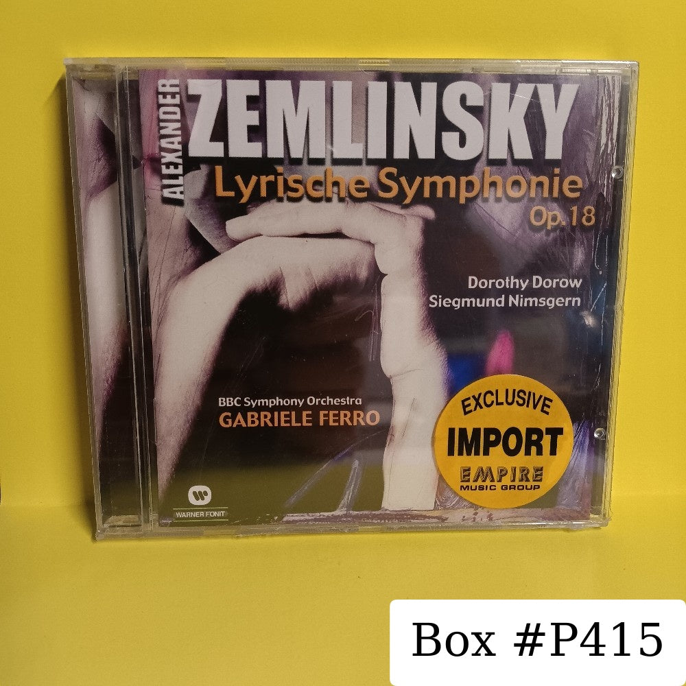 Ferro Dorow Nimsgern - Zemlinsky: Lyrische Symphonie Op. 18 - 2002 - 092743405-2 - New - Sealed - CDs