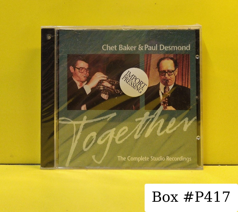 Chet Baker & Paul Desmond - Together (The Complete Studio Recordings) - 1992 - 472984 2 - New - Sealed - CDs - European Import