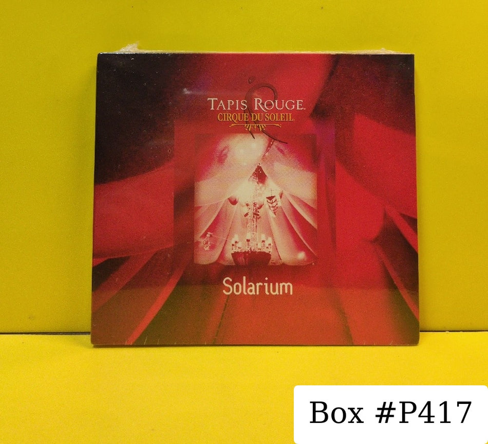 Cirque Du Soleil - Tapis Rouge: Solarium - 2003 - New - Sealed - CDs - Digipak - Canadian Import