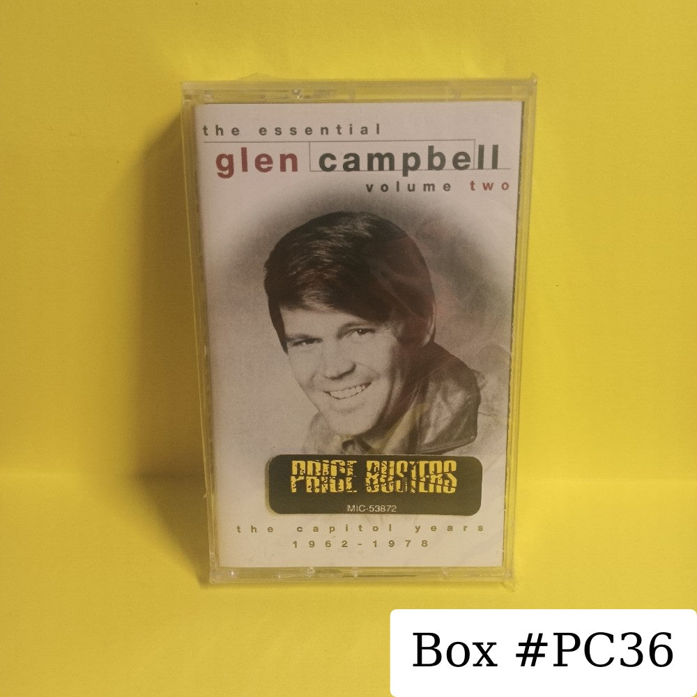 Glen Campbell - The Essential Glen Campbell Vol 2 - 1995 - C4 7243 8 33829 4 1 - New - Sealed - Cassettes