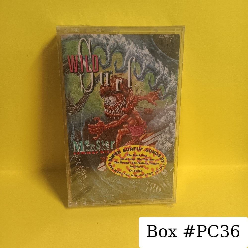 Various - Monster Summer Hits Wild Surf - 1991 - C4-96861 - New - Sealed - Cassettes