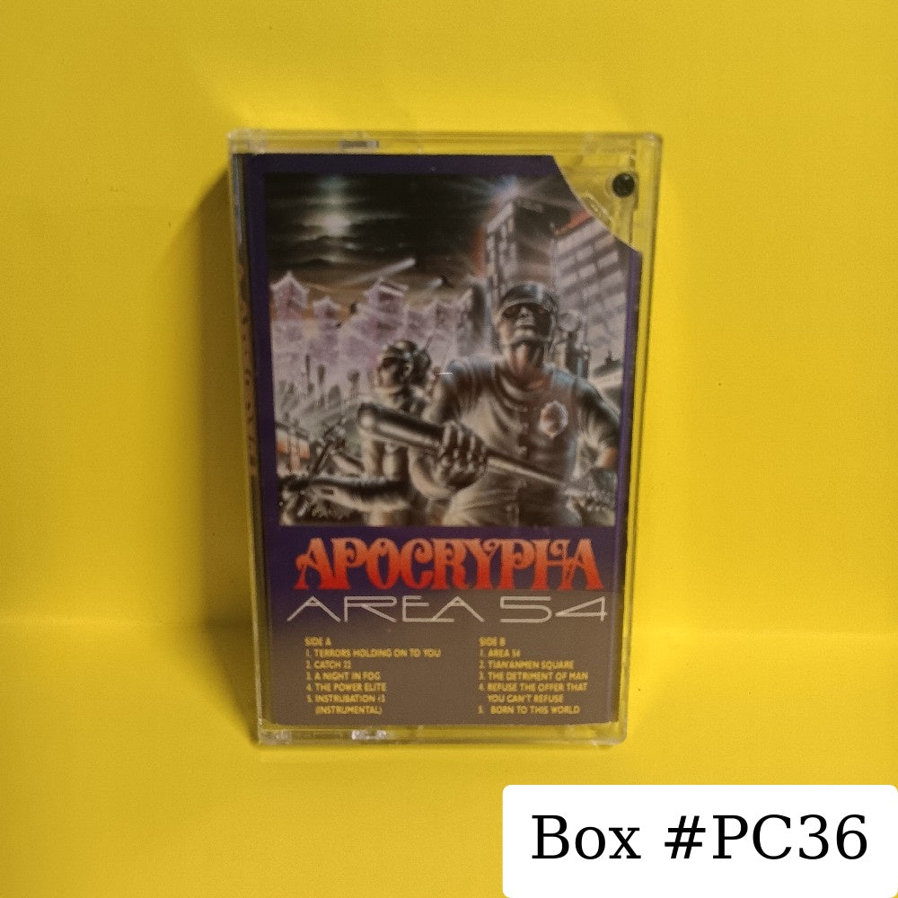 Apocrypha  - Area 54 - 1990 - SH-1047C - Used - EX - Cassettes