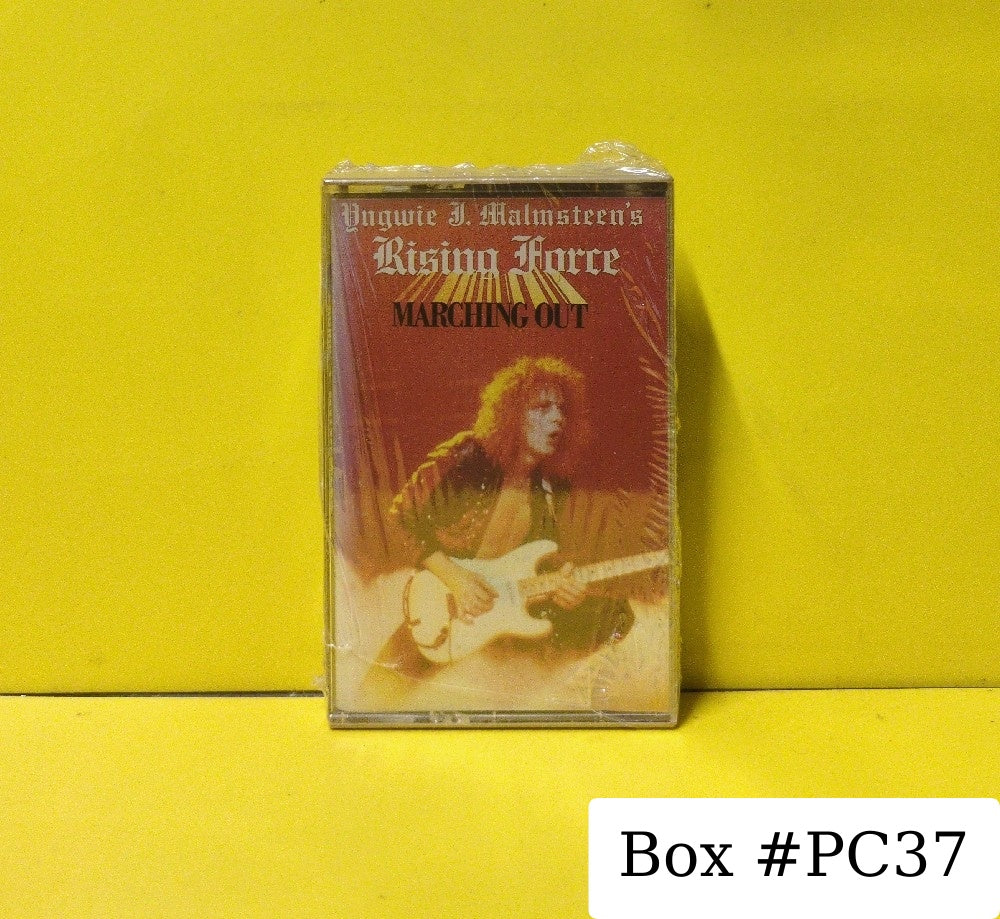 Yngwie J. Malmsteen's Rising Force - Marching Out - 1985 - 422-825 733-4 Y-1 - New - Sealed - Cassettes - Beige Tape Shell