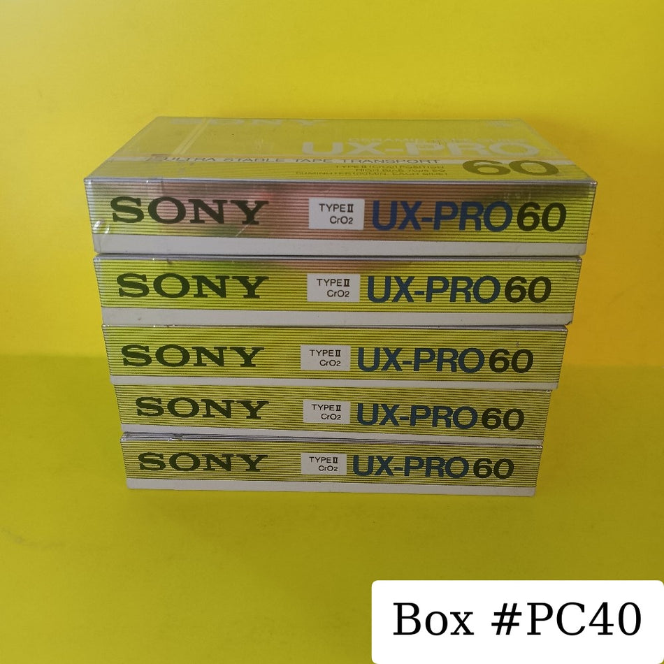 Lot Of 5x NEW Sony UX-Pro 60 Type II Ceramic Blank Cassette Tape JAPAN
